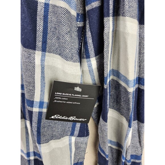 Eddie Bauer Men’s Button Front Flannel Shirt Size XL - Picture 2 of 3